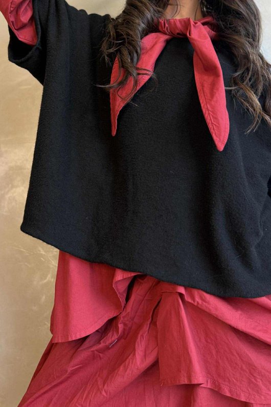 Conrad Layer Knit Black /10=